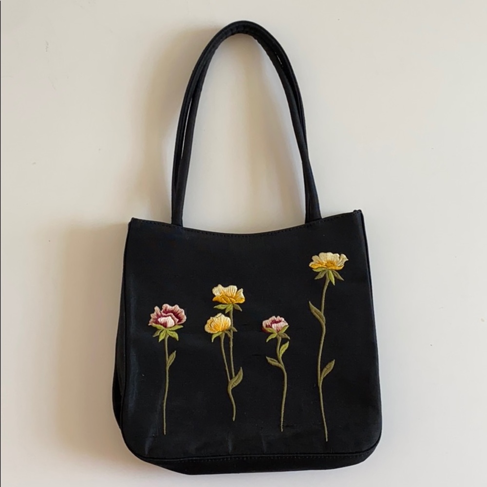 Neiman Marcus Embroidered Handbag